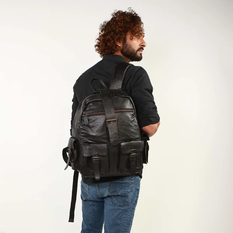 Vintage Urban Leather Backpack