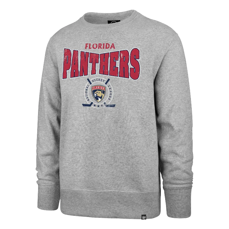 Florida Panthers '47 Brand Forehand Headline Pullover Sweater - Grey