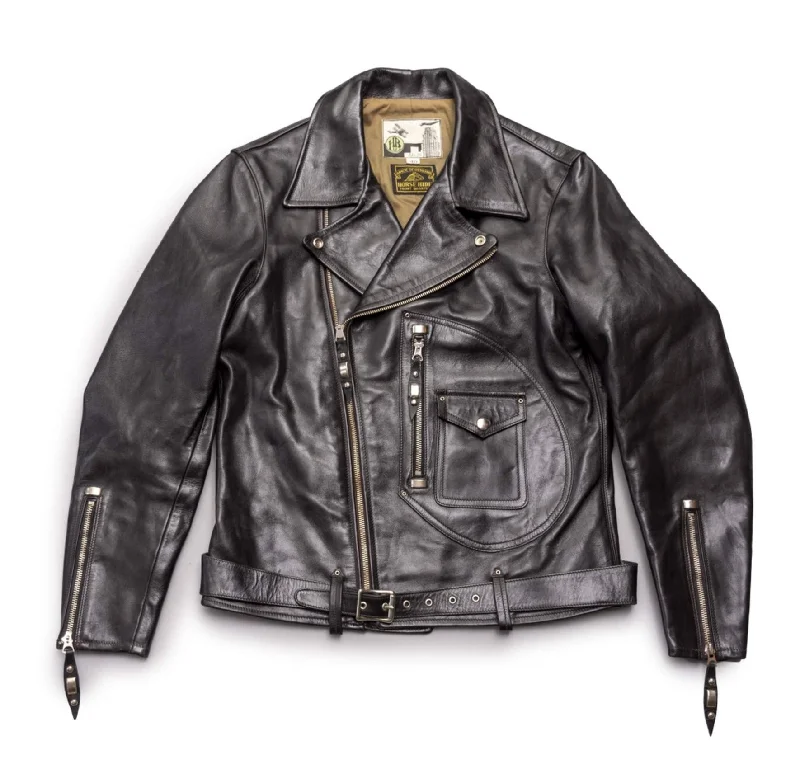 The Avro - Black Shinki Horsehide Pigment Finish