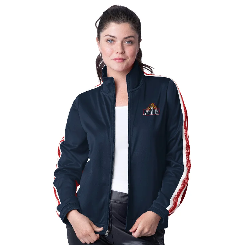 Florida Panthers Women's G-III Full-Zip Sequin Cheer Jacket - Red/Navy