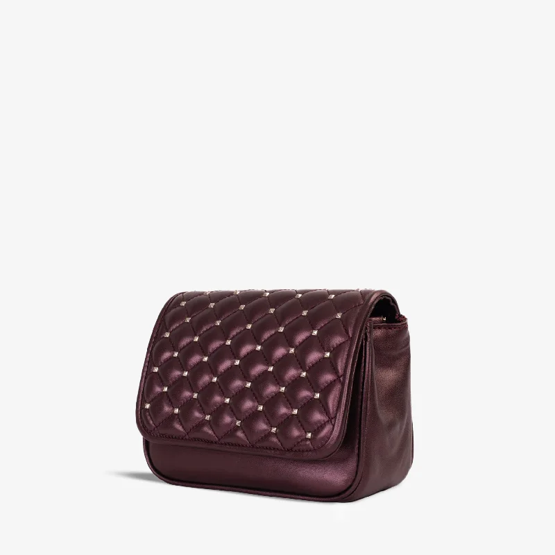 The Leno Burgundy Leather Handbag