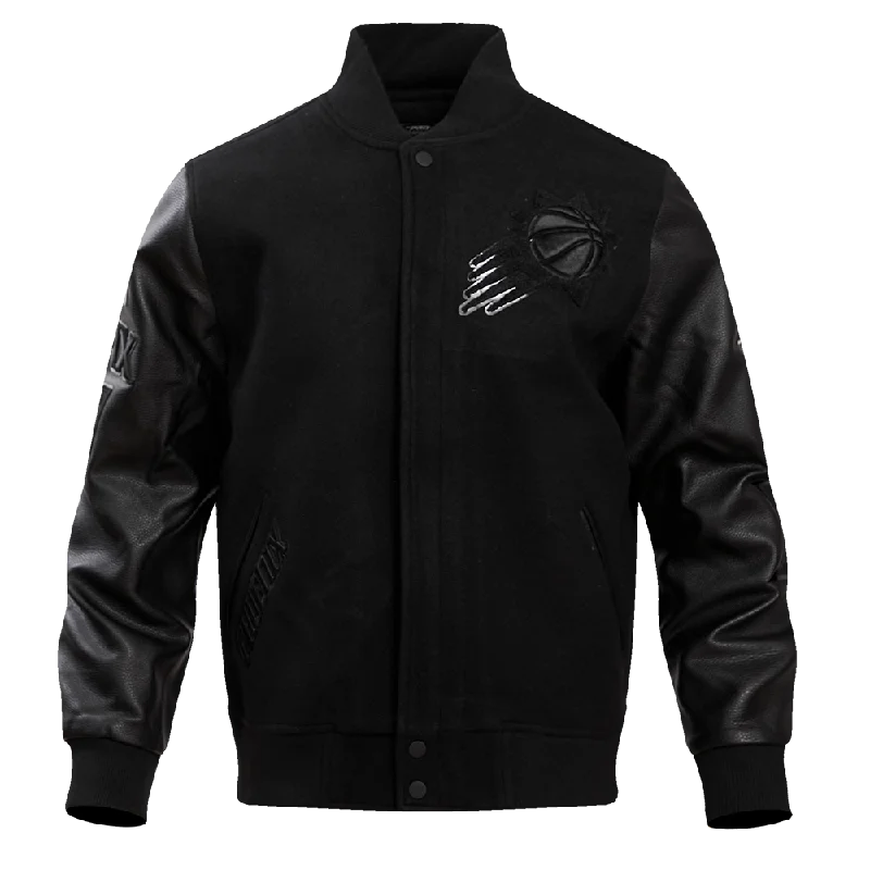 NBA PHOENIX SUNS TRIPLE BLACK MEN'S VARSITY JACKET (TRIPLE BLACK)