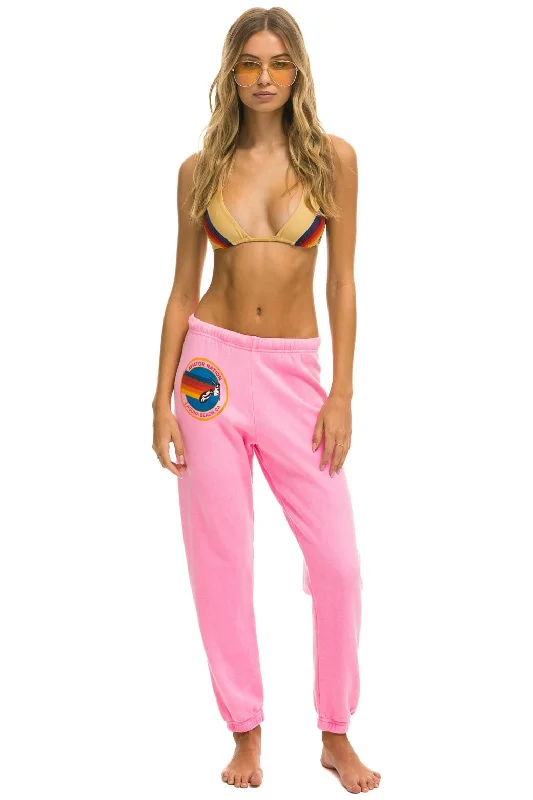 AVIATOR NATION LAGUNA BEACH SWEATPANTS - NEON PINK