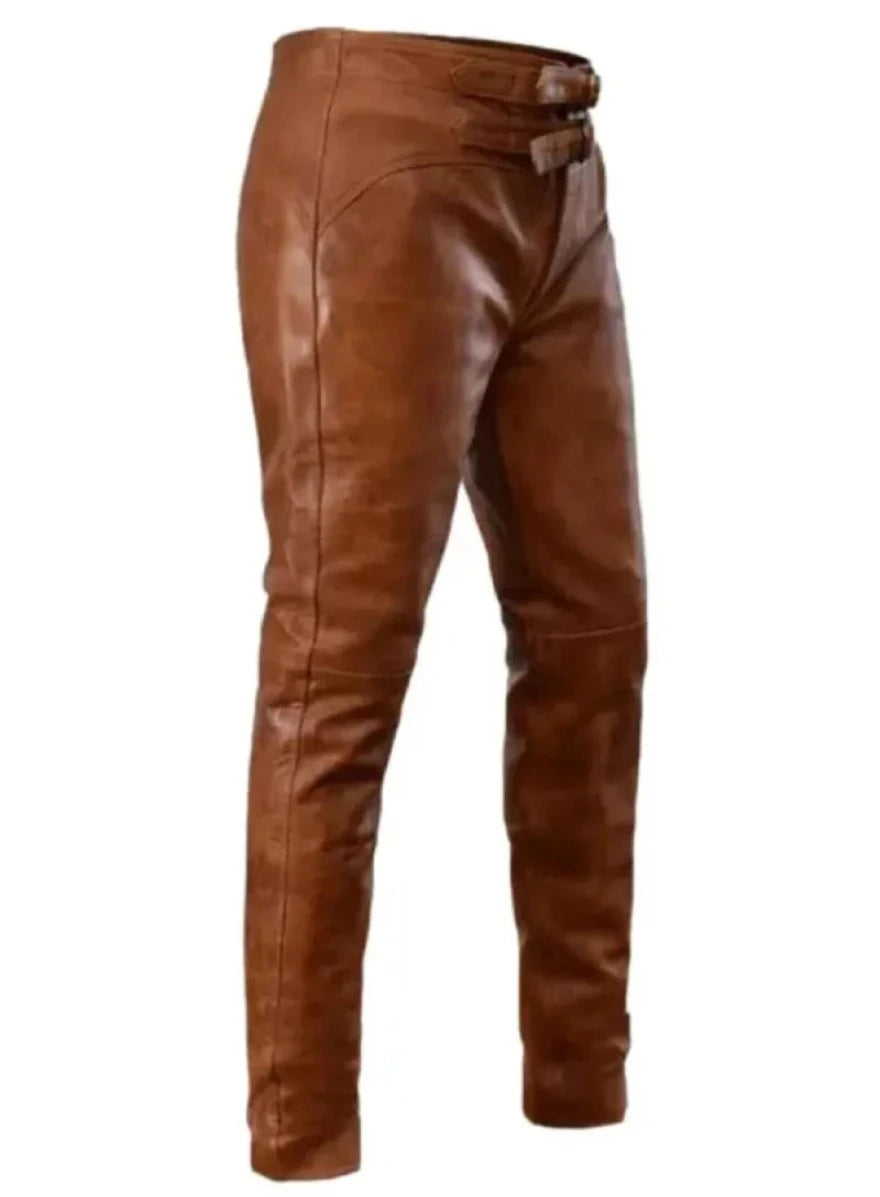 Dark Brown Leather Pants