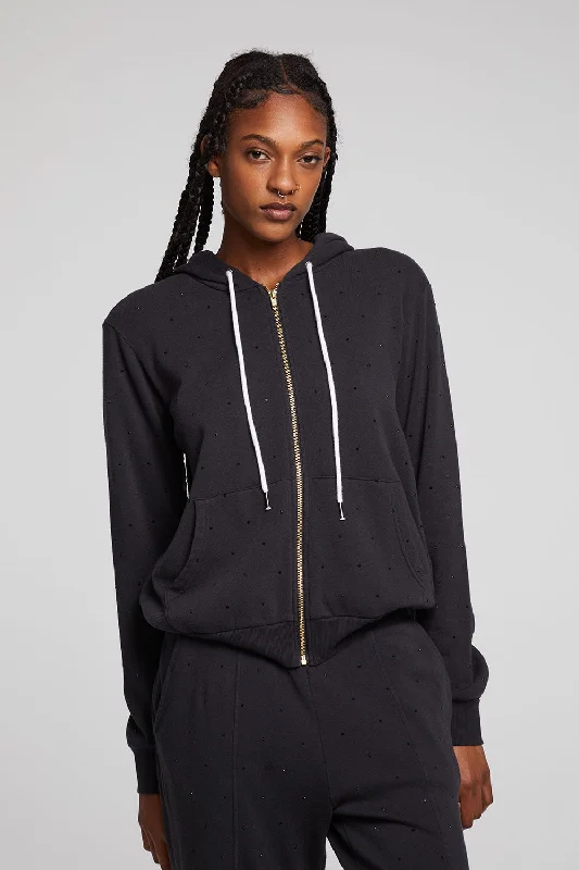 Lex Licorice Zip Up Hoodie