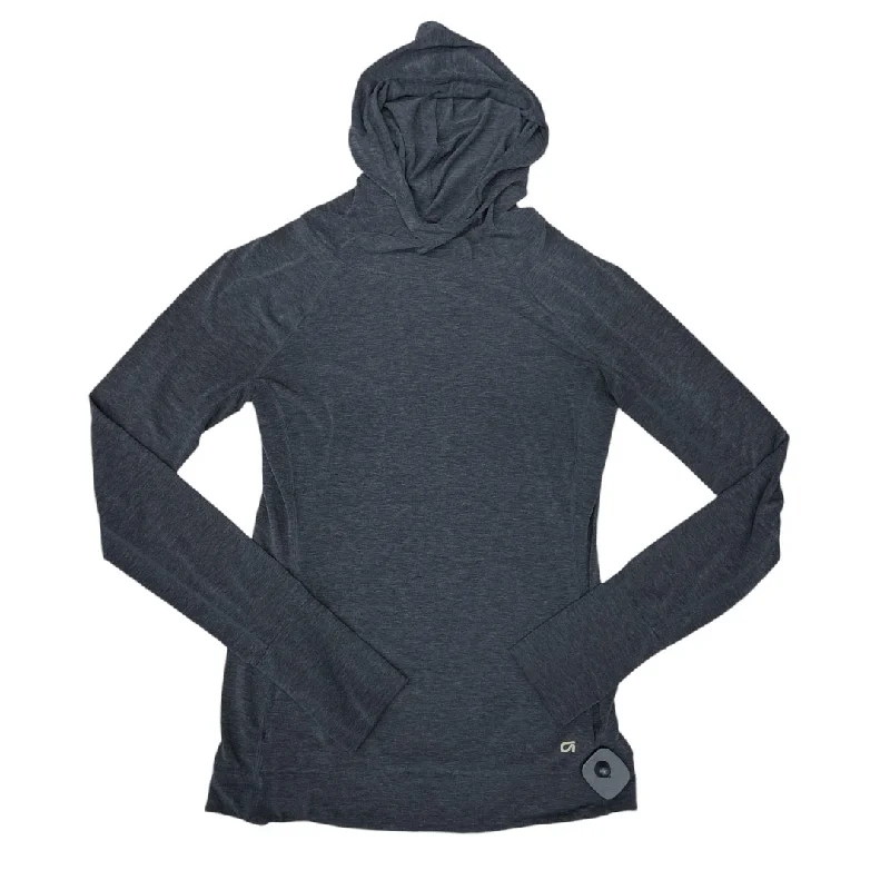 Athletic Top Long Sleeve Hoodie By Gapfit In Grey, Size: Xs