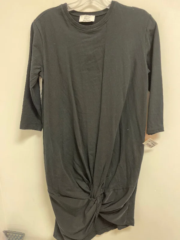 Tunic Long Sleeve By Zara In Black, Size: M