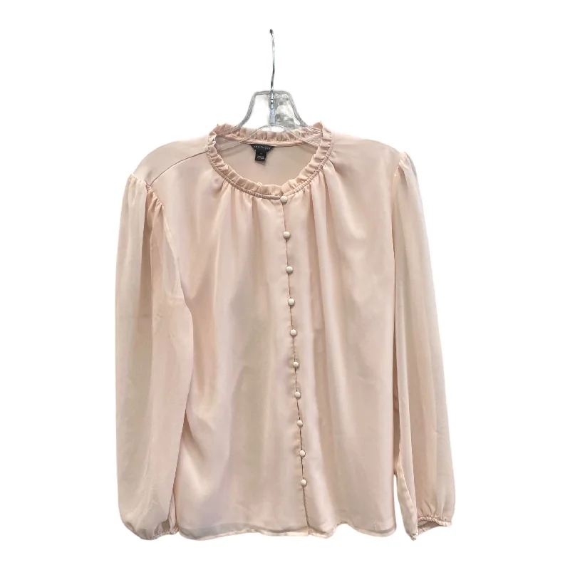 Top Ls By Ann Taylor In Pink, Size:M