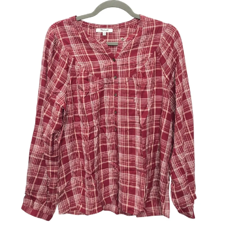 Top Ls By Madewell In Red, Size:M