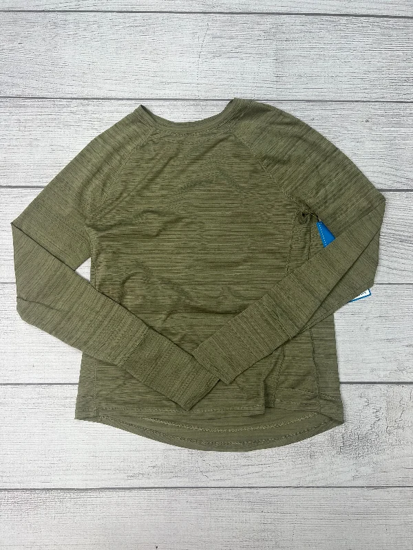 Athletic Top Long Sleeve Crewneck By Athleta In Green, Size: Xs