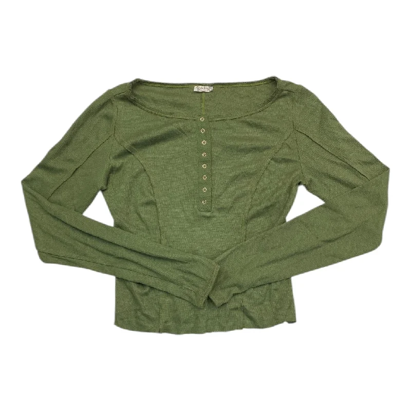 Top Ls By Free People In Green, Size:M