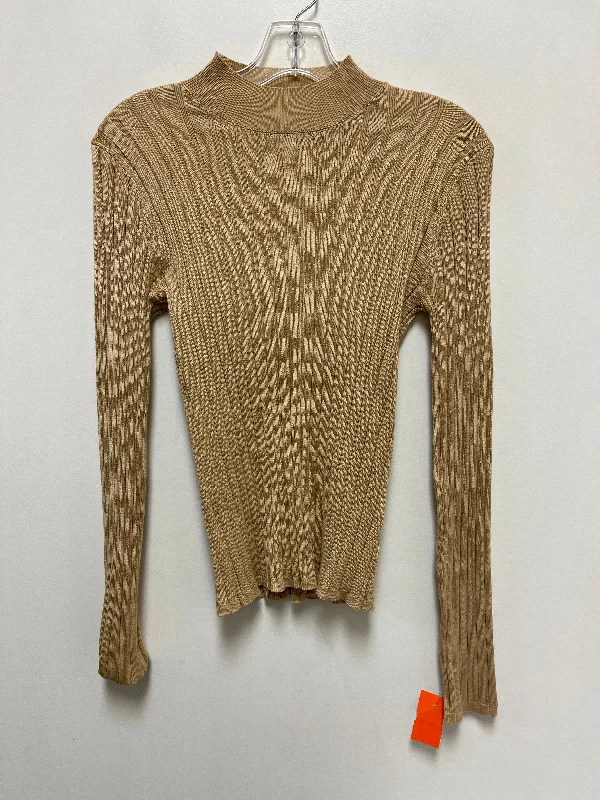 Top Long Sleeve By Clothes Mentor In Brown, Size: S