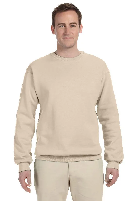 Jerzees Mens NuBlend Fleece Crewneck Sweatshirt - Sandstone