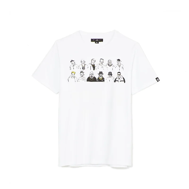 SHORT SLEEVE CREW NECK TEE "50 YEARS" IN WHITE