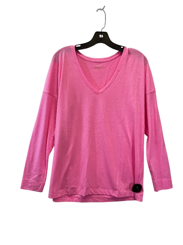 Top Long Sleeve By Lilly Pulitzer In Pink, Size: M