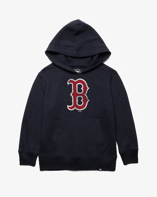 BOSTON RED SOX DISTRESSED IMPRINT '47 HEADLNE HOOD KIDS