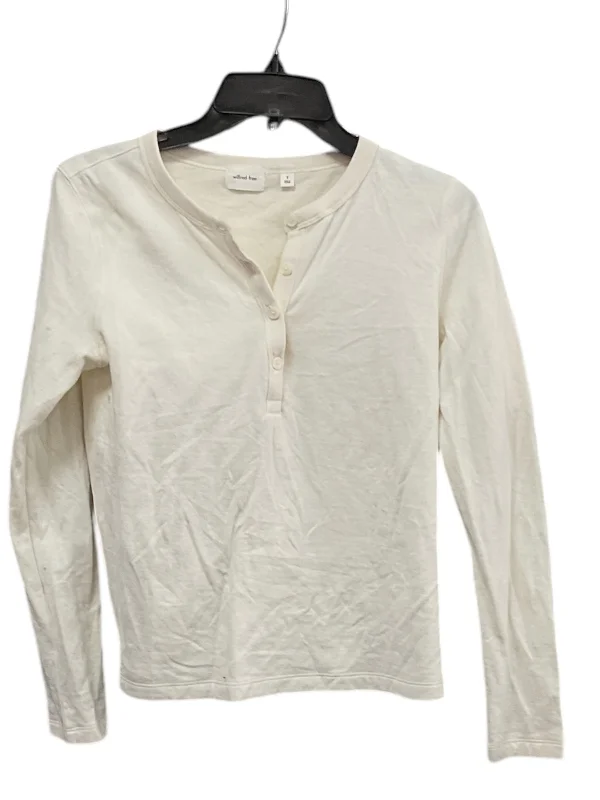 Top Long Sleeve By Wilfred In Ivory, Size: S