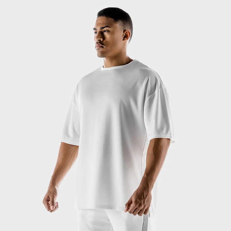 Hybrid Oversize Tee - White