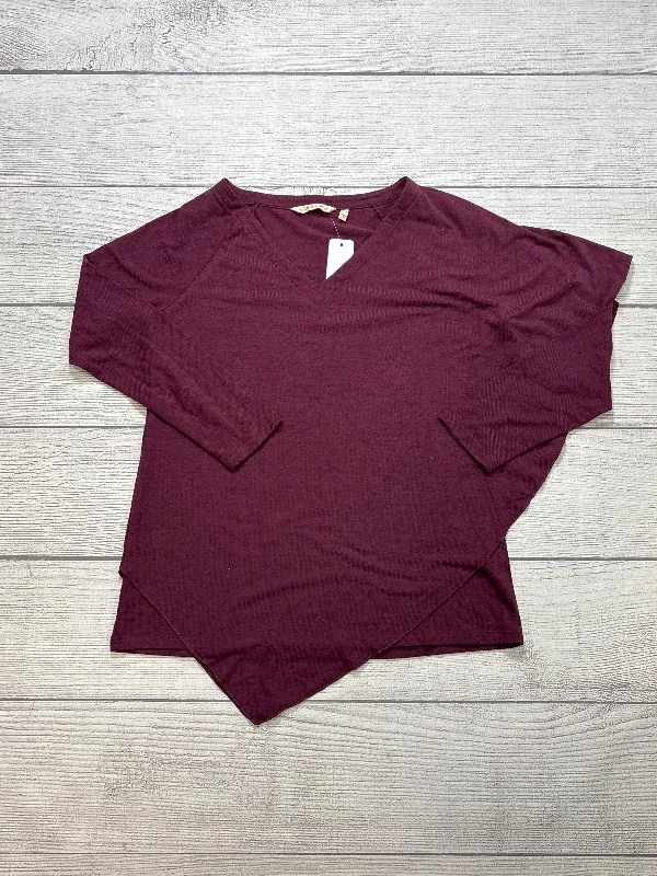 Top Long Sleeve By Soft Surroundings In Maroon, Size: Xsp