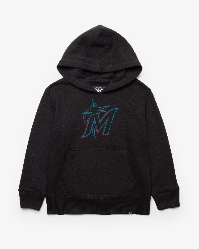 MIAMI MARLINS DISTRESSED IMPRINT '47 HEADLINE HOOD KIDS