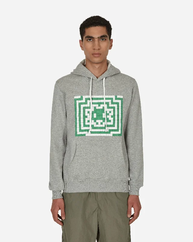 Invader Hooded Sweatshirt Grey