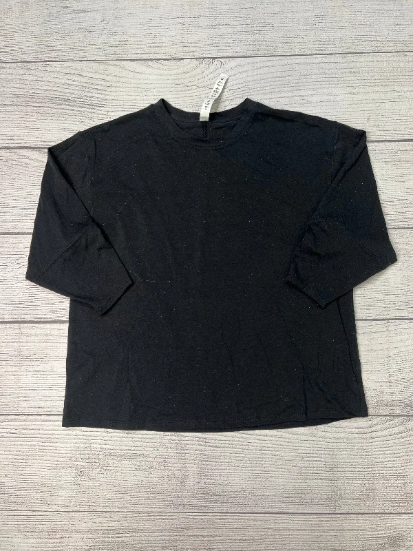 Athletic Top Long Sleeve Crewneck By Lululemon In Black, Size: S