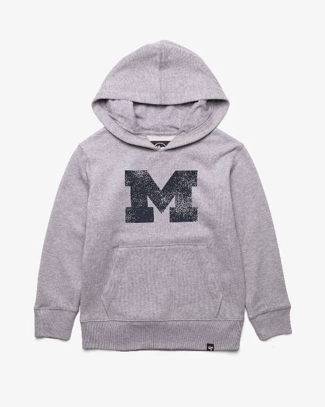 MICHIGAN WOLVERINES DISTRESSED IMPRINT '47 HEADLINE HOOD KIDS