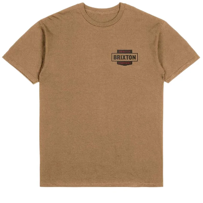 Brixton Osborn T-Shirt - Tobacco Brown Worn Wash