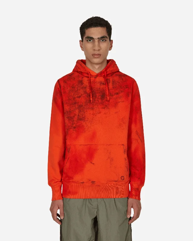 Graphic Hooded Sweatshirt Red