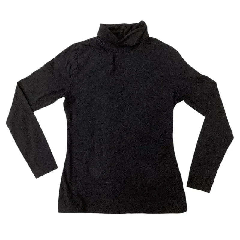 Top Long Sleeve By Time And Tru In Black, Size: S