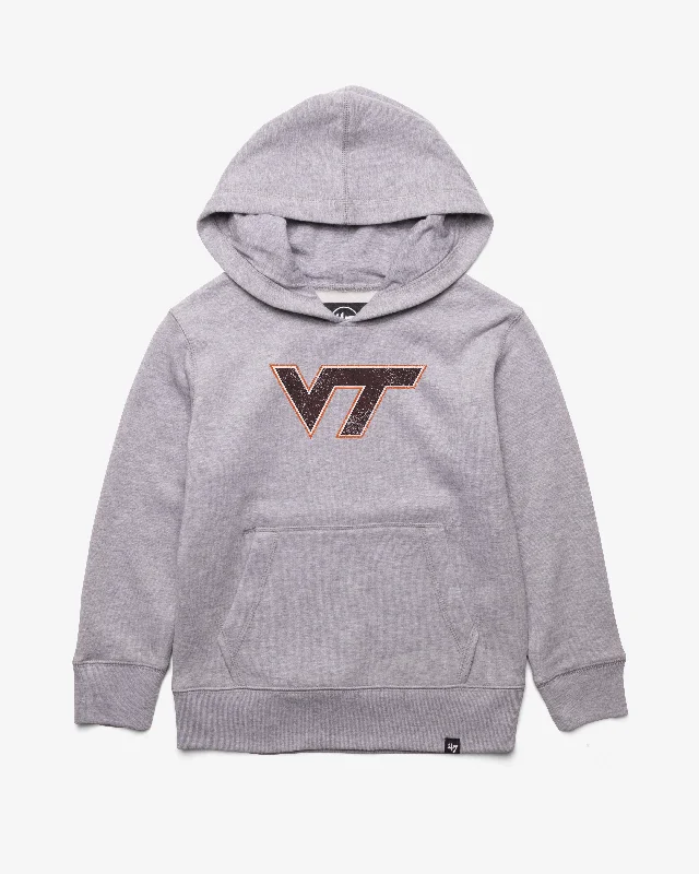 VIRGINIA TECH HOKIES DISTRESSED IMPRINT '47 HEADLINE HOOD KIDS