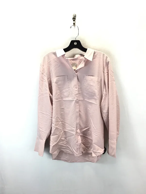 Top Long Sleeve By Chicos In Pink, Size: L