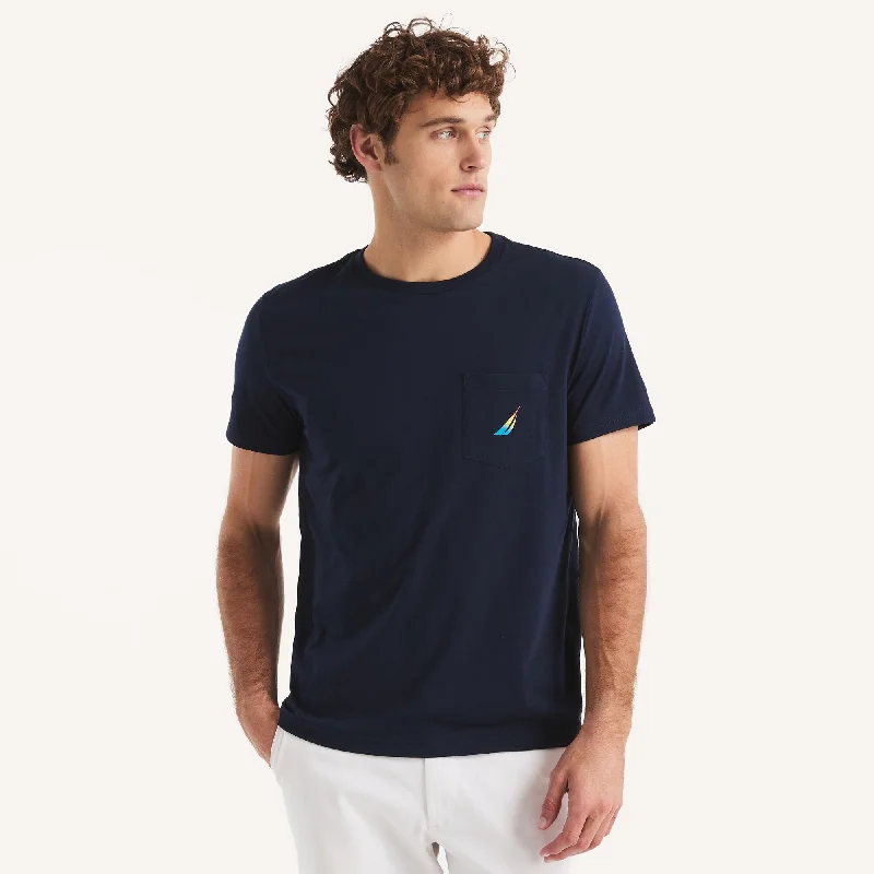 Nautica Mens Puff Logo Graphic T-Shirt