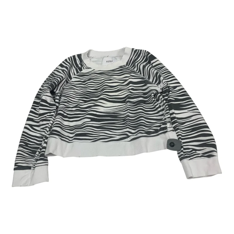 Top Long Sleeve By Pistola In Zebra Print, Size: M