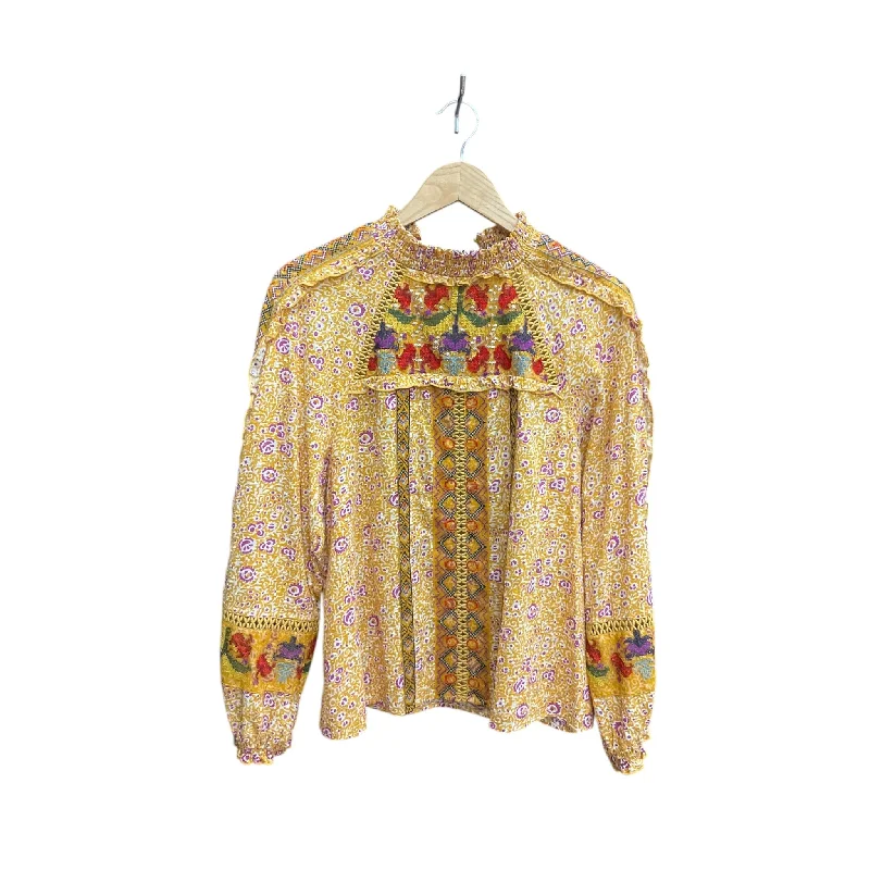 Top Long Sleeve By Maeve In Multi-colored, Size: Xl