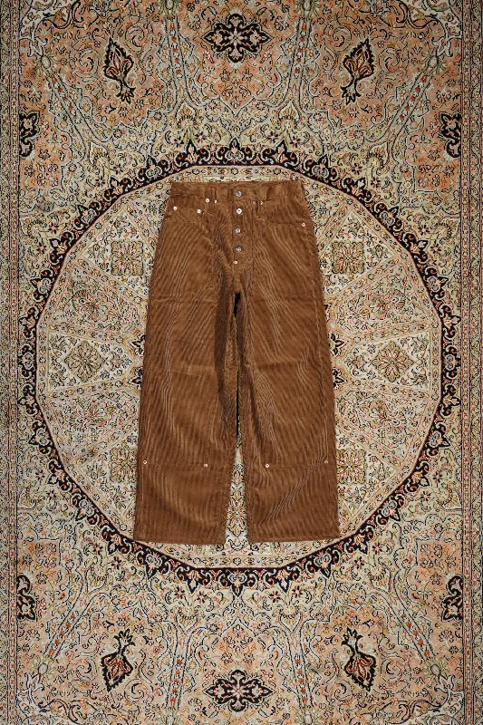 SUGARHILL CORDUROY DOUBLE KNEE DENIM PANTS(BROWN)