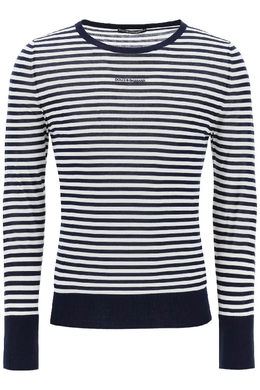 Dolce & Gabbana Men's weight Striped Wool Pullover Sweater