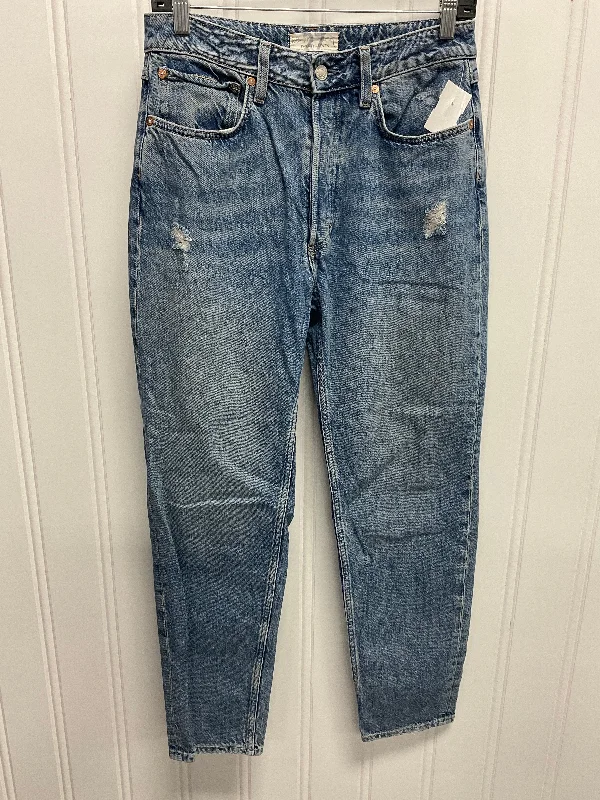 Jeans Straight By We The Free In Blue Denim, Size:4