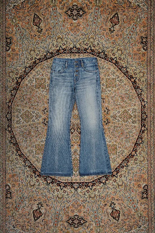 SUGARHILL FADED BELL BOTTOM DENIM PANTS