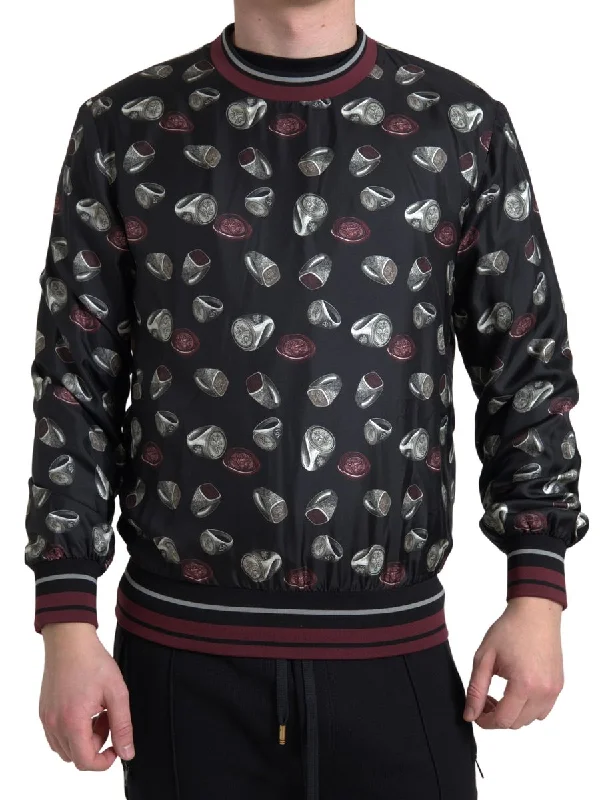 Dolce & Gabbana Elegant Silk Crewneck Pullover - Men's multi