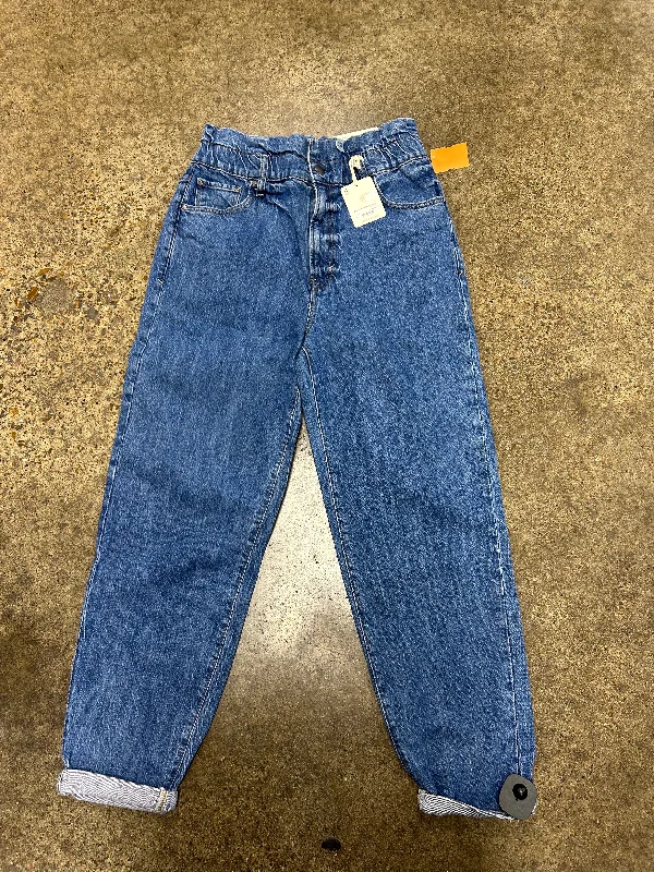 Jeans Straight By Ana In Blue Denim, Size:6