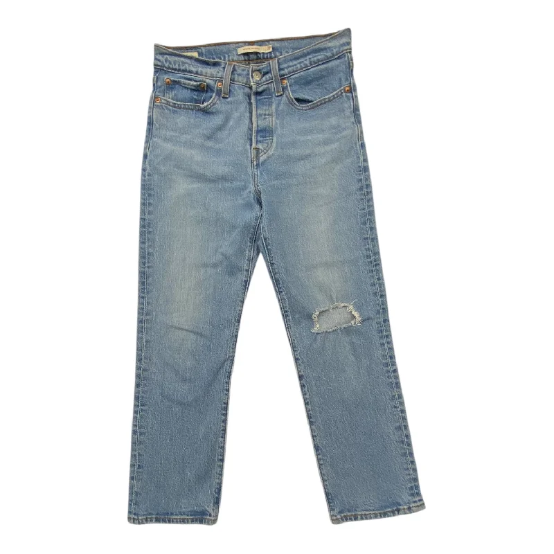 Jeans Straight By Levis In Blue, Size:4