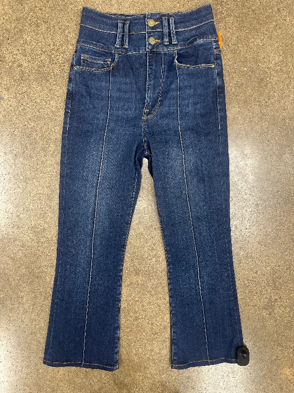 Jeans Straight By Frame In Blue Denim, Size:4