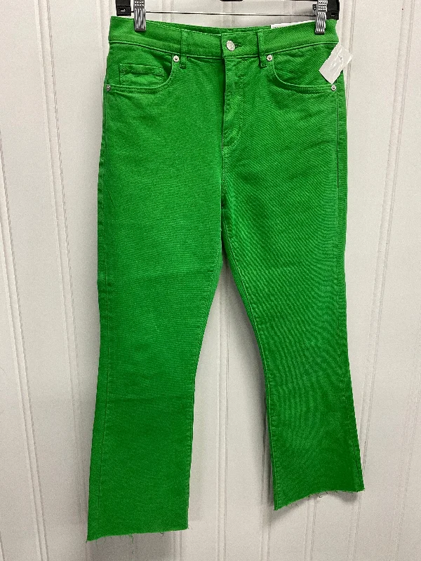 Jeans Cropped By Loft In Green, Size:0