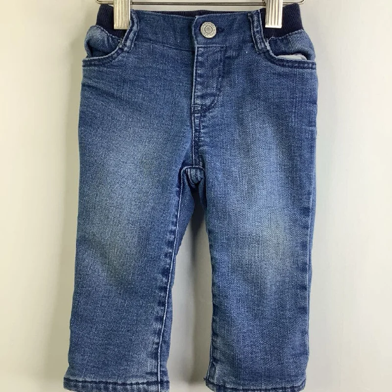 Size 12-18m: Gap Blue Fleece Line Jeans