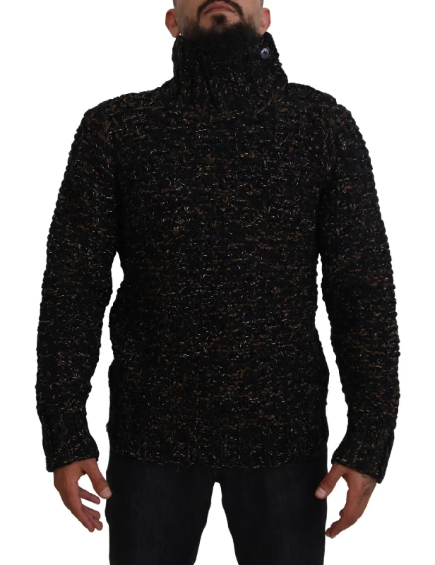 Dolce & Gabbana Elegant Turtleneck Sweater in Luxurious Wool Men's Blend