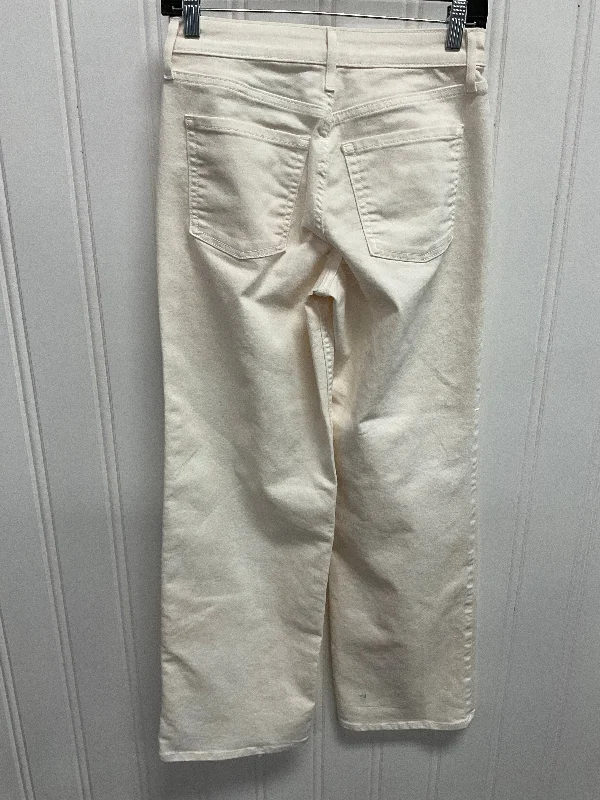 Jeans Wide Leg By Old Navy In Cream, Size:2