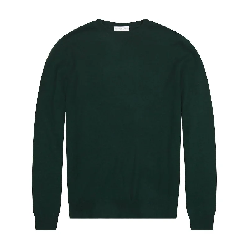 Men's Merino Wool Sweater In Envy Green