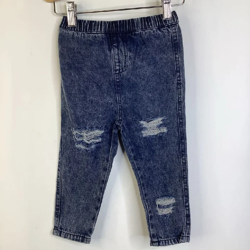 Size 18-24m: Bailey's Blossoms Blue Ripped Jeans - New w/ Tags