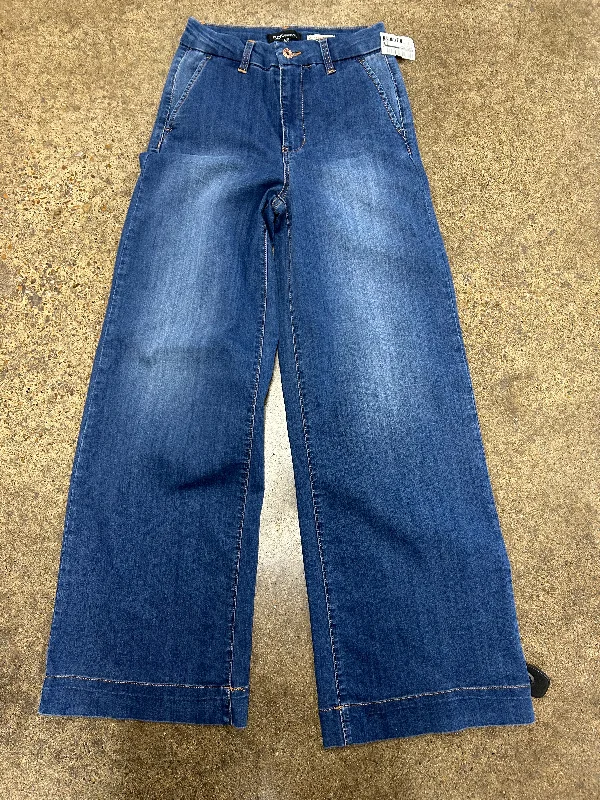 Jeans Flared By Bcbgeneration In Blue Denim, Size:4